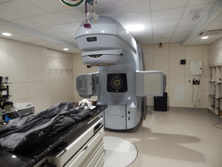 Linear accelerator used in stereotactic radiation therapy
